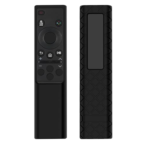 LEFXMOPHY Schutzhülle für Samsung TM2240A BN59-01388A BN59-01385 BN59-01386 BN59-01357 BN59-01391 2022 2023 Solar-Fernbedienung Silikon Cover Schwarz von LEFXMOPHY