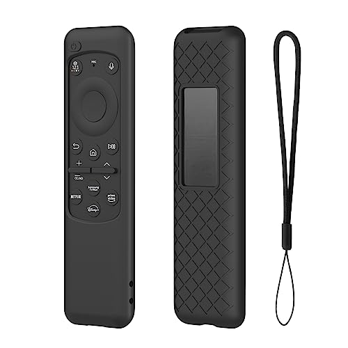 LEFXMOPHY TM2360E Schutzhülle für Samsung Fernbedienung BN59-01432J BN59-01432A BN59-01432B 2023 Smart TV Solarpanel Controller, schwarze Silikonhülle von LEFXMOPHY