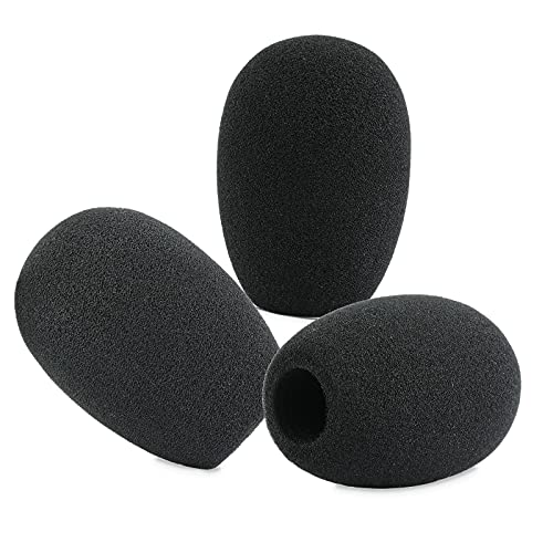 LEFXMOPHY Windschutzscheibe für Oktava MK-012 MK012 Mikrofone, Pop-Filter, Schaumstoffabdeckung, 3er-Pack von LEFXMOPHY