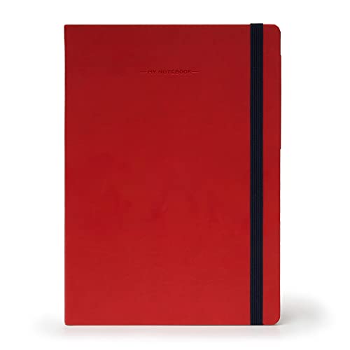 Bindungen mynot00 Notizbuch, 17 x 24 cm gestreift 17 x 24 cm rot von LEGAMI