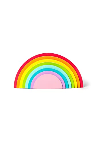 Legami RST0001, Haftnotizblock, Rainbow Thoughts, Haftnotizen in Regenbogenform, 12 x 6 cm, 152 abnehmbare und repositionierbare Klebezettel in 8 verschiedenen Farben von LEGAMI