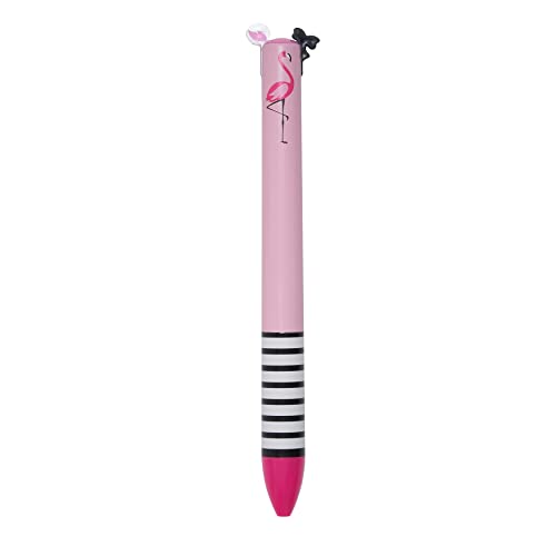 Legami Click&Clack Stift mit zwei Farben, 1,2 x 14 cm, Miss Flamingo von LEGAMI