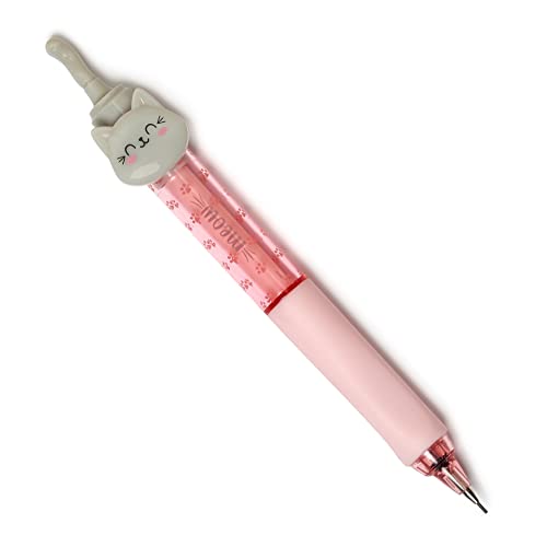 Legami - Druckbleistift, Meow, Ø 1,2 cm, 1 Mine 0,7 mm HB Inklusive Ergonomischer Silikongriff, Präzises Schreiben von LEGAMI