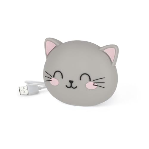 Legami - Tragbares Ladegerät, My Super Power, wiederaufladbarer Akku, inkl. USB Typ C Kabel, tragbare Powerbank, 13 x 13 x 5,5 cm, Kitty Legami - Tragbares Ladegerät, My Super Power, wiederaufladbarer Akku, inkl. USB Typ C Kabel, tragbare Powerbank, 13 x 13 x 5,5 cm, Kitty von LEGAMI