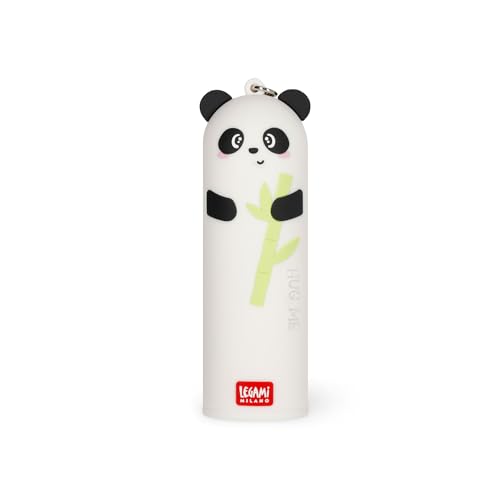 Legami - Tragbares Ladegerät - My Super Power, lädt 2 Geräte gleichzeitig, USB-Kabel Typ C im Lieferumfang enthalten, tragbare Powerbank, Durchmesser 3,5 cm, Höhe 11,60 cm, Panda von LEGAMI