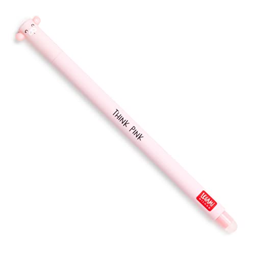 Legami - löschbarer Gelschreiber, hitzeempfindliche Tinte, Durchmesser der Spitze 0,7 mm, Höhe: 15 cm, rosa Tinte von LEGAMI