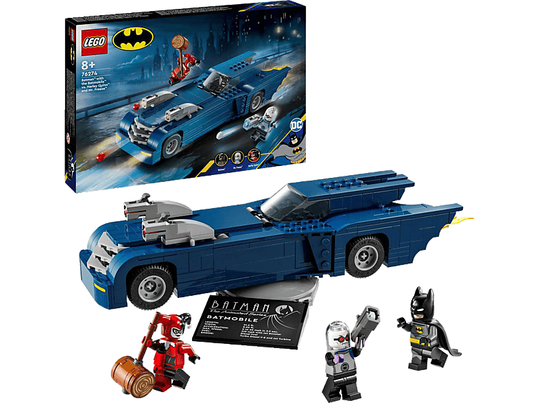 LEGO 76274 Batman™ im Batmobil™ vs. Harley Quinn™ und Mr. Freeze™ Bausatz, Mehrfarbig von LEGO