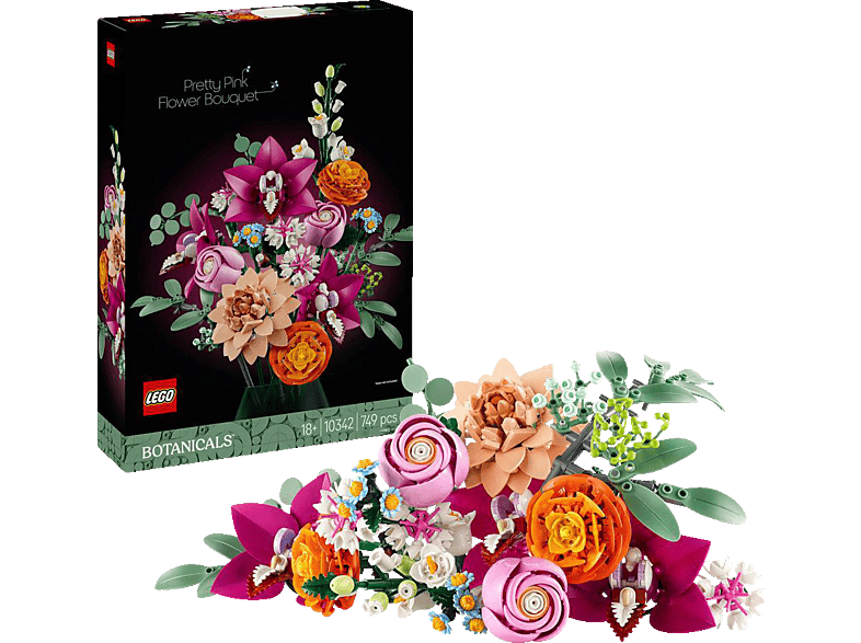 LEGO Botanicals 10342 Schöner Rosafarbener Blumenstrauß Bausatz, Mehrfarbig LEGO Botanicals 10342 Schöner Rosafarbener Blumenstrauß Bausatz, Mehrfarbig von LEGO