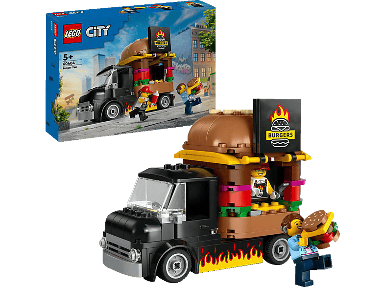 LEGO City 60404 Burger-Truck Bausatz, Mehrfarbig LEGO City 60404 Burger-Truck Bausatz, Mehrfarbig von LEGO