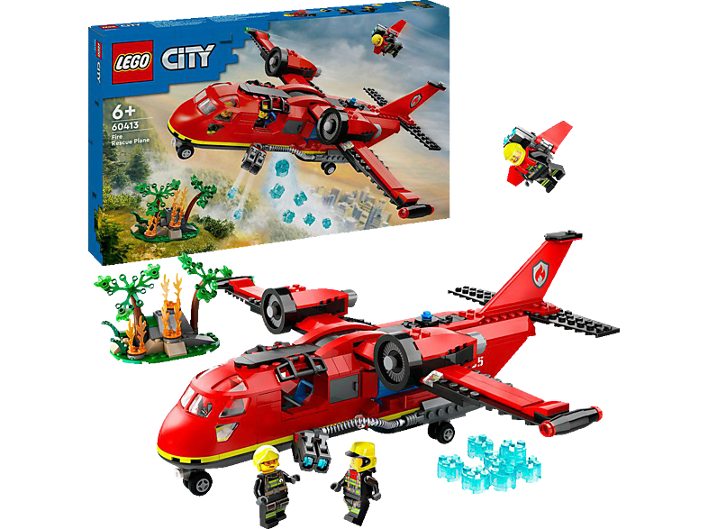 LEGO City 60413 Löschflugzeug Bausatz, Mehrfarbig von LEGO