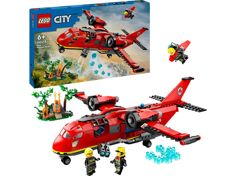 LEGO City 60413 Löschflugzeug Bausatz, Mehrfarbig von LEGO