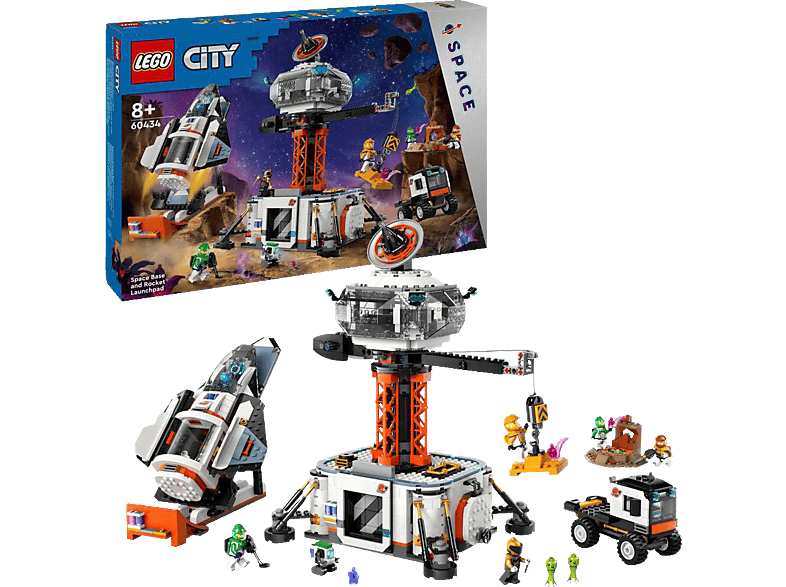 LEGO City 60434 Raumbasis mit Startrampe Bausatz, Mehrfarbig von LEGO