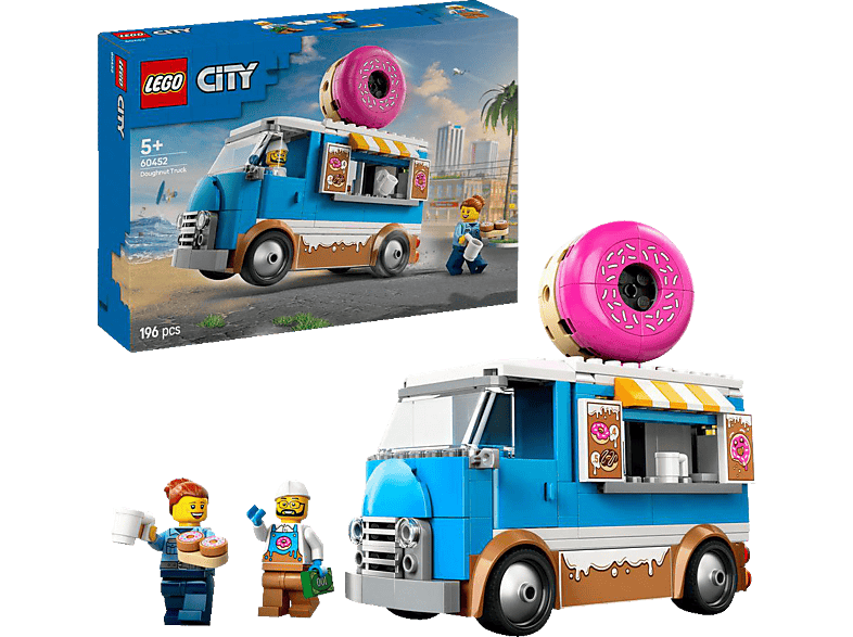 LEGO City 60452 Donut Truck Bausatz, Mehrfarbig LEGO City 60452 Donut Truck Bausatz, Mehrfarbig von LEGO
