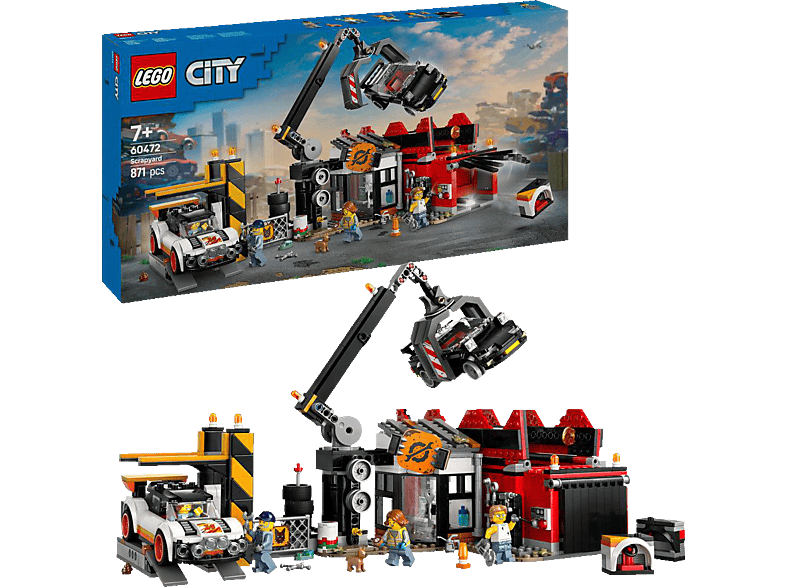 LEGO City 60472 Schrottplatz mit Autos Bausatz, Mehrfarbig von LEGO