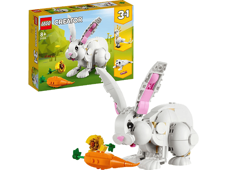 LEGO Creator 31133 Weißer Hase Bausatz, Mehrfarbig von LEGO