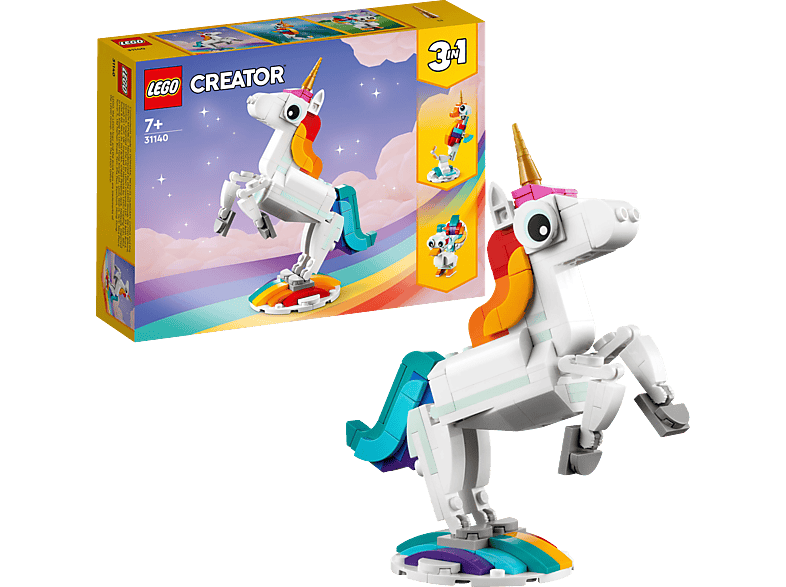 LEGO Creator 31140 Magisches Einhorn Bausatz, Mehrfarbig von LEGO