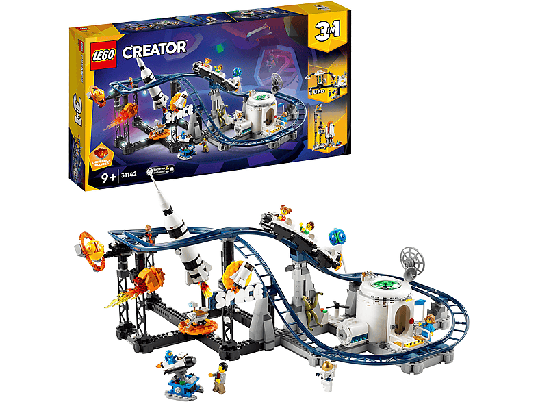 LEGO Creator 31142 Weltraum-Achterbahn Bausatz, Mehrfarbig von LEGO