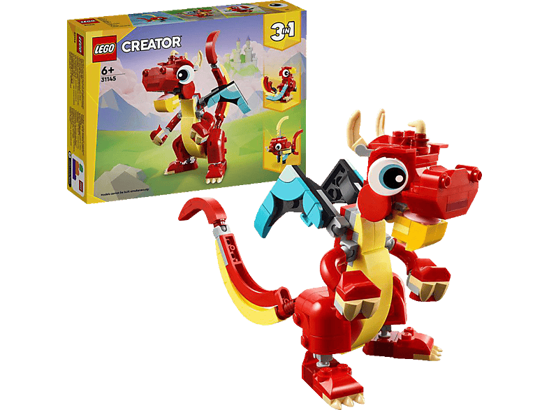 LEGO Creator 31145 Roter Drache Bausatz, Mehrfarbig LEGO Creator 31145 Roter Drache Bausatz, Mehrfarbig von LEGO