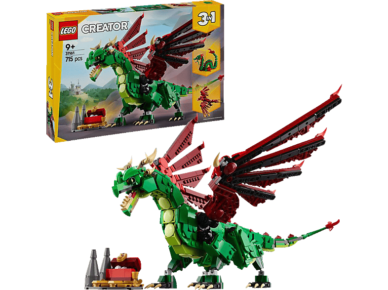 LEGO Creator 31161 Grüner Drache Bausatz, Mehrfarbig von LEGO