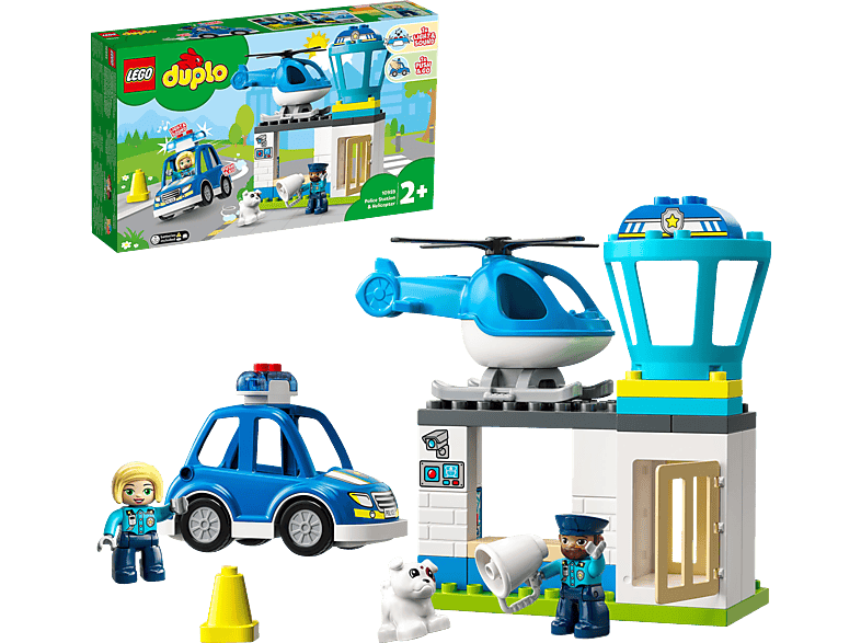LEGO DUPLO 10959 Polizeistation mit Hubschrauber Bausatz, Mehrfarbig von LEGO