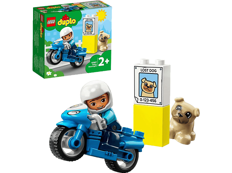 LEGO DUPLO 10967 Polizeimotorrad Bausatz, Mehrfarbig LEGO DUPLO 10967 Polizeimotorrad Bausatz, Mehrfarbig von LEGO