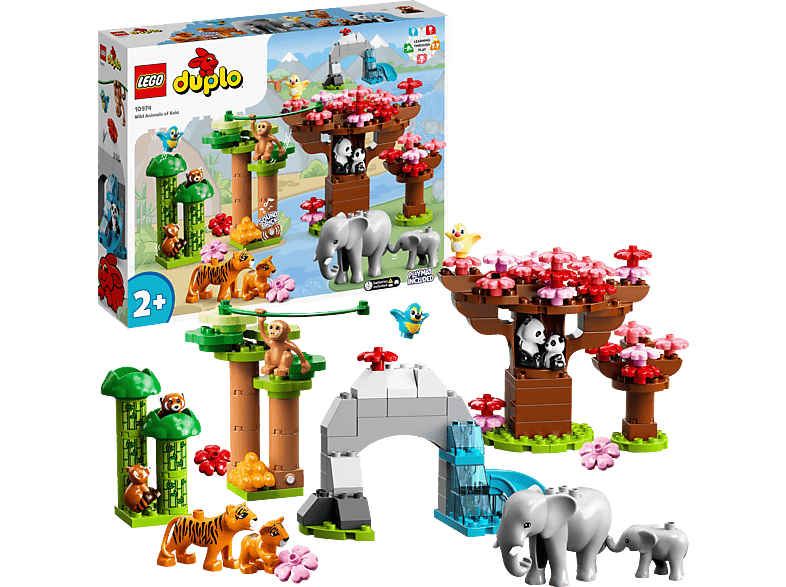 LEGO DUPLO 10974 Wilde Tiere Asiens Bausatz, Mehrfarbig von LEGO