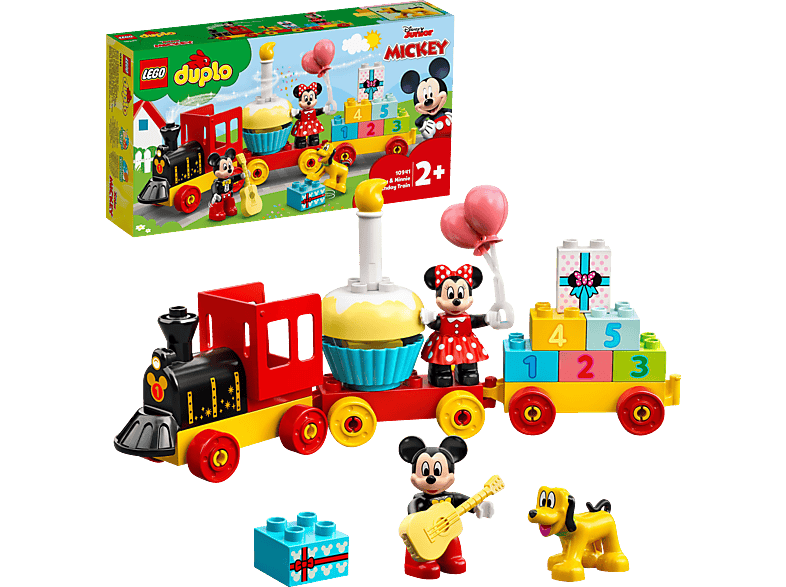 LEGO DUPLO Disney 10941 Mickys und Minnies Geburtstagszug Bausatz, Mehrfarbig von LEGO