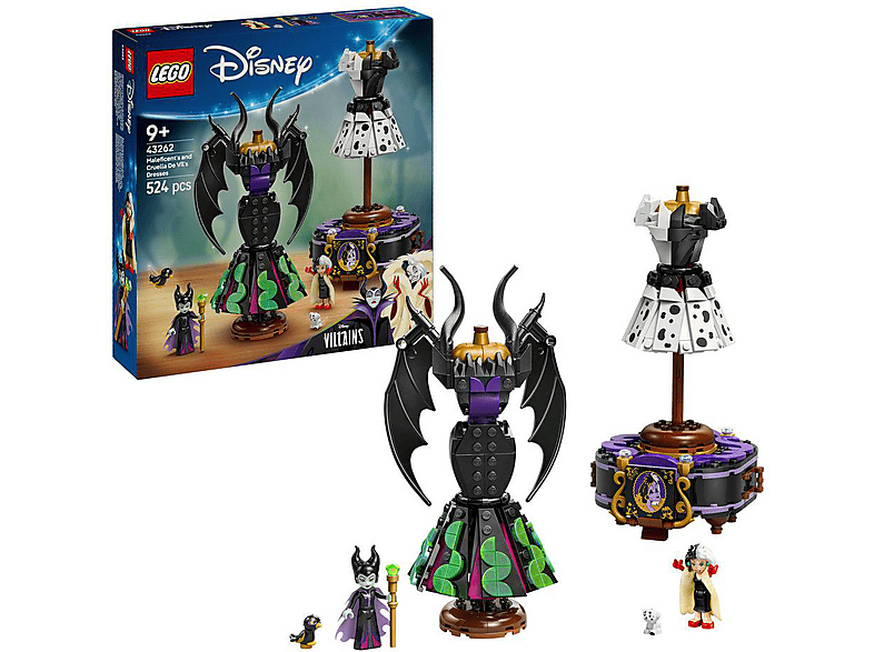 LEGO Disney Classic 43262 Die Kleider von Malefiz und Cruella De Vil Bausatz, Mehrfarbig von LEGO