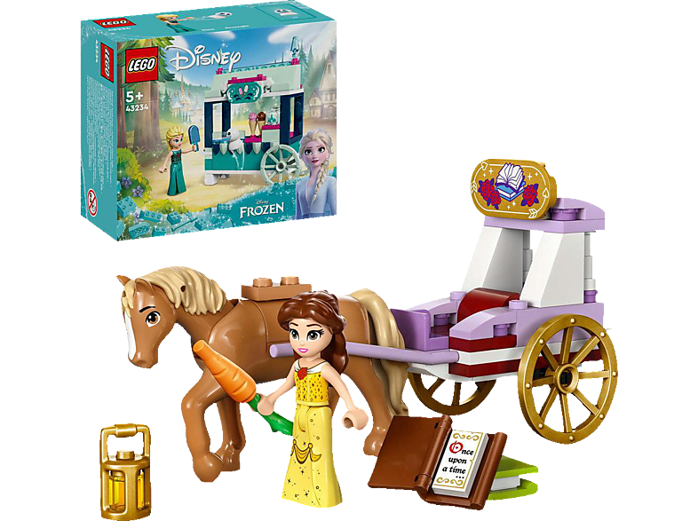 LEGO Disney Princess 43233 Belles Pferdekutsche Bausatz, Mehrfarbig von LEGO