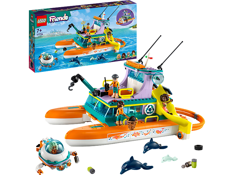 LEGO Friends 41734 Seerettungsboot Bausatz, Mehrfarbig von LEGO