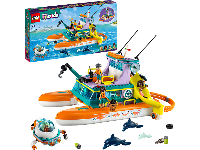 LEGO Friends 41734 Seerettungsboot Bausatz, Mehrfarbig LEGO Friends 41734 Seerettungsboot Bausatz, Mehrfarbig von LEGO