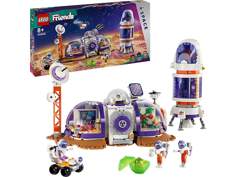 LEGO Friends 42605 Mars-Raumbasis mit Rakete Bausatz, Mehrfarbig von LEGO