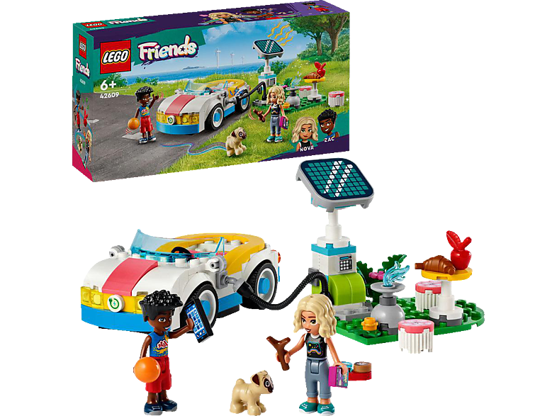 LEGO Friends 42609 E-Auto mit Ladestation Bausatz, Mehrfarbig von LEGO