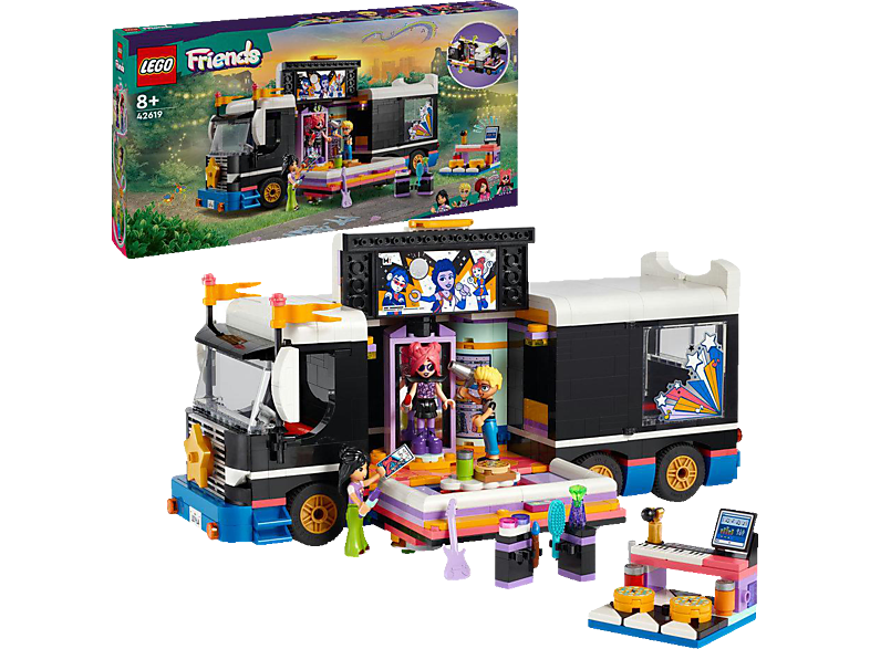 LEGO Friends 42619 Popstar-Tourbus Bausatz, Mehrfarbig von LEGO
