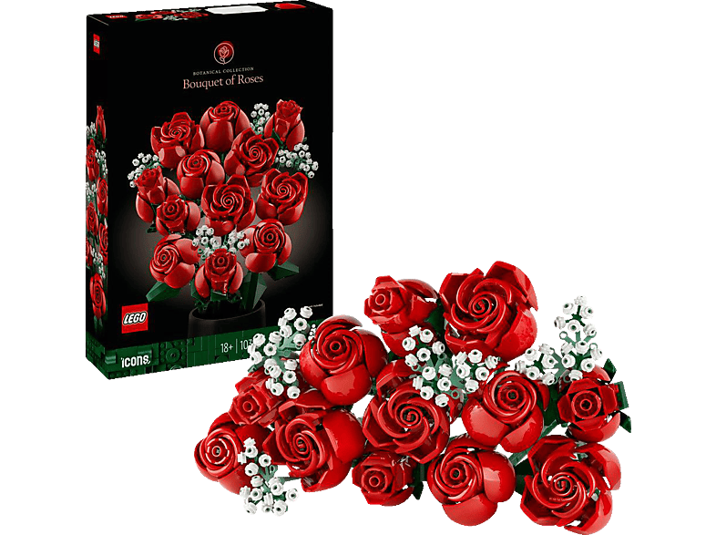 LEGO Icons 10328 Rosenstrauß Bausatz, Rot LEGO Icons 10328 Rosenstrauß Bausatz, Rot von LEGO