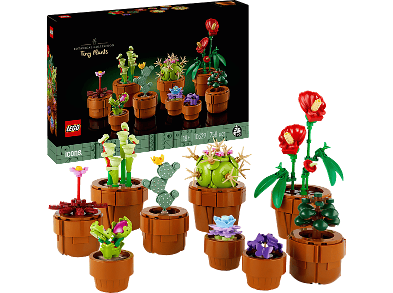 LEGO Icons 10329 Mini Pflanzen Bausatz, Mehrfarbig von LEGO