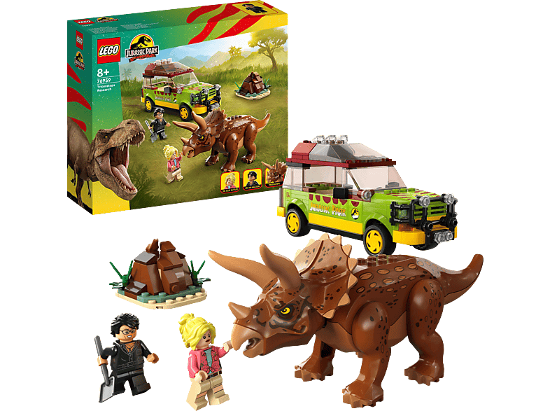 LEGO Jurassic Park 76959 Triceratops-Forschung Bausatz, Mehrfarbig von LEGO