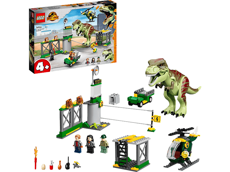 LEGO Jurassic World 76944 T. Rex Ausbruch Bausatz, Mehrfarbig von LEGO