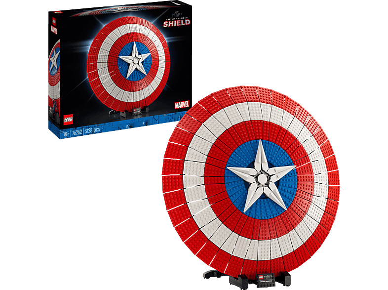 LEGO Marvel 76262 Captain Americas Schild Bausatz, Mehrfarbig von LEGO