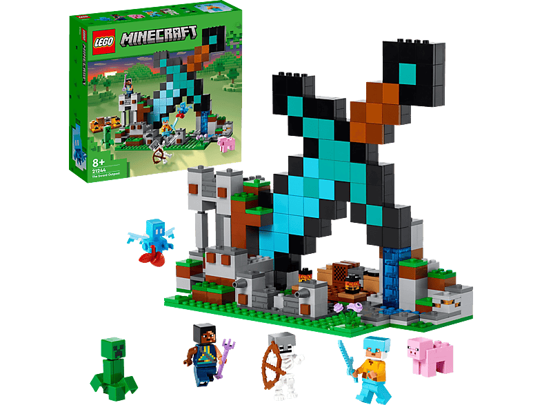 LEGO Minecraft 21244 Der Schwert-Außenposten Bausatz, Mehrfarbig von LEGO