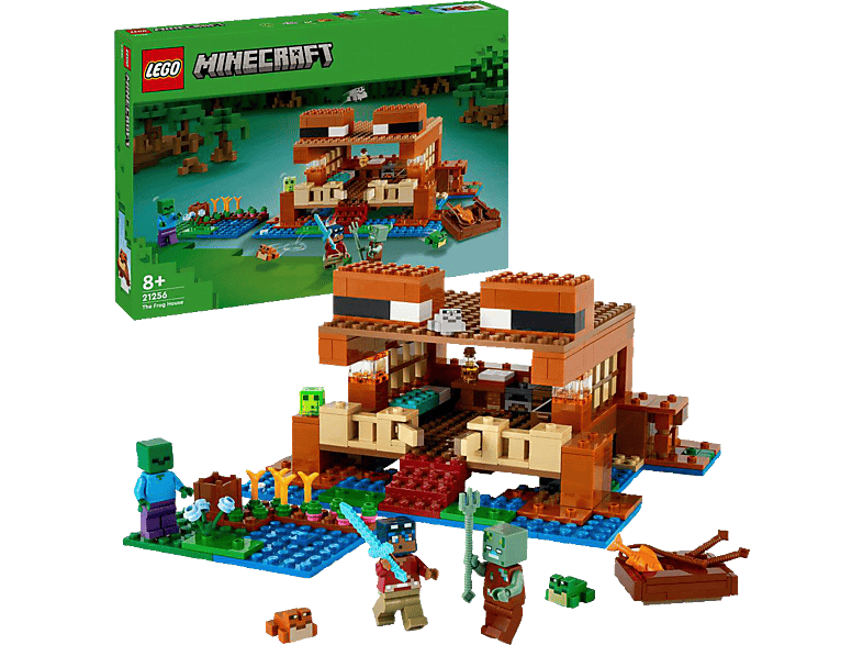 LEGO Minecraft 21256 Das Froschhaus Bausatz, Mehrfarbig von LEGO