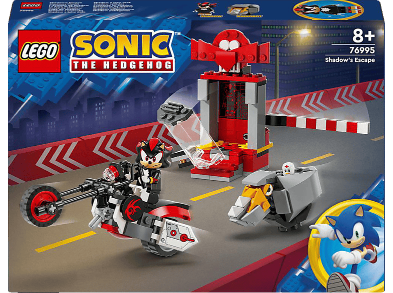 LEGO Sonic 76995 Shadow the Hedgehog Flucht Bausatz, Mehrfarbig von LEGO