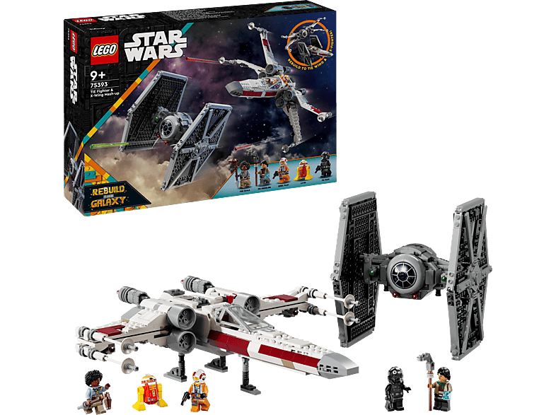 LEGO Star Wars™ 75393 Mashup aus TIE Fighter & X-Wing Bausatz, Mehrfarbig von LEGO