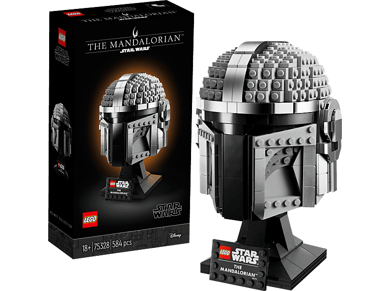 LEGO Star Wars 75328 Mandalorianer Helm Bausatz, Mehrfarbig von LEGO