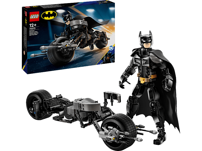 LEGO Super Heroes DC 76273 Batman Baufigur mit dem Batpod Bausatz, Mehrfarbig von LEGO