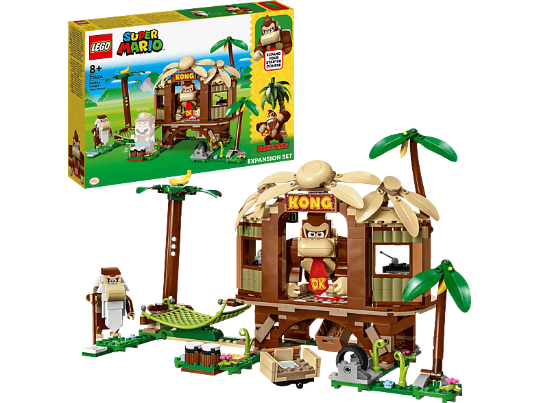 LEGO Super Mario 71424 Donkey Kongs Baumhaus – Erweiterungsset Bausatz, Mehrfarbig von LEGO