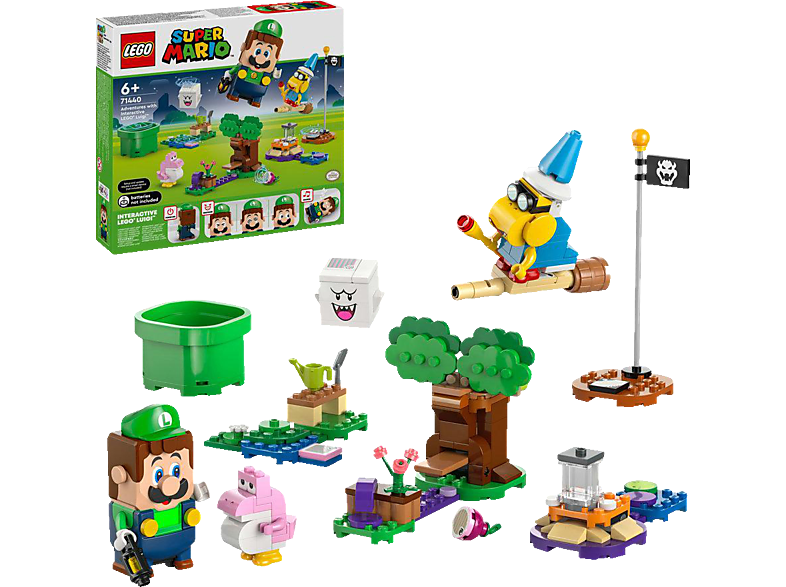 LEGO Super Mario 71440 Abenteuer mit dem interaktiven LEGO® Luigi™ Bausatz, Mehrfarbig von LEGO