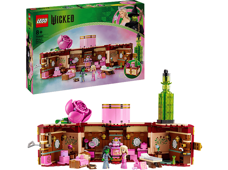 LEGO Wicked 75683 Glindas und Elphabas Schlafsaal Bausatz, Mehrfarbig von LEGO