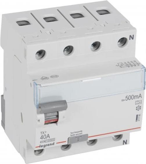 LEGR Tx3 FI-Schalter 40A 4P 500Ma 411795 A 411795 4x40A-0,5A 1 (411795) von LEGRAND