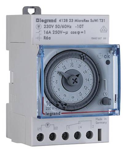 Legrand 412828 Hutschienen-Zeitschaltuhr analog 250V von LEGRAND